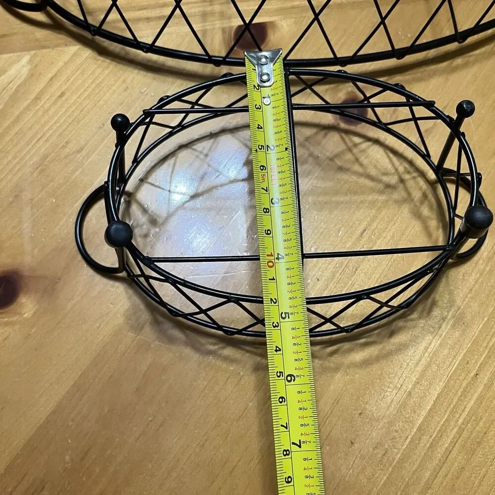 Temp-tations Black Wire Serving Racks Replacement Lot of 3 Oval Assorted Size